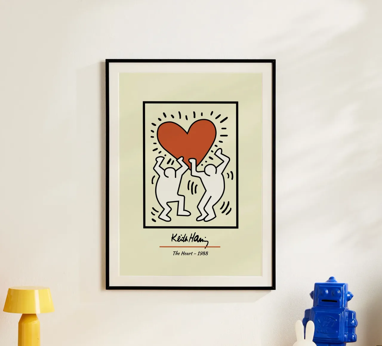 Keith Haring Il cuore - Poster Pop Art poster da ClubArt