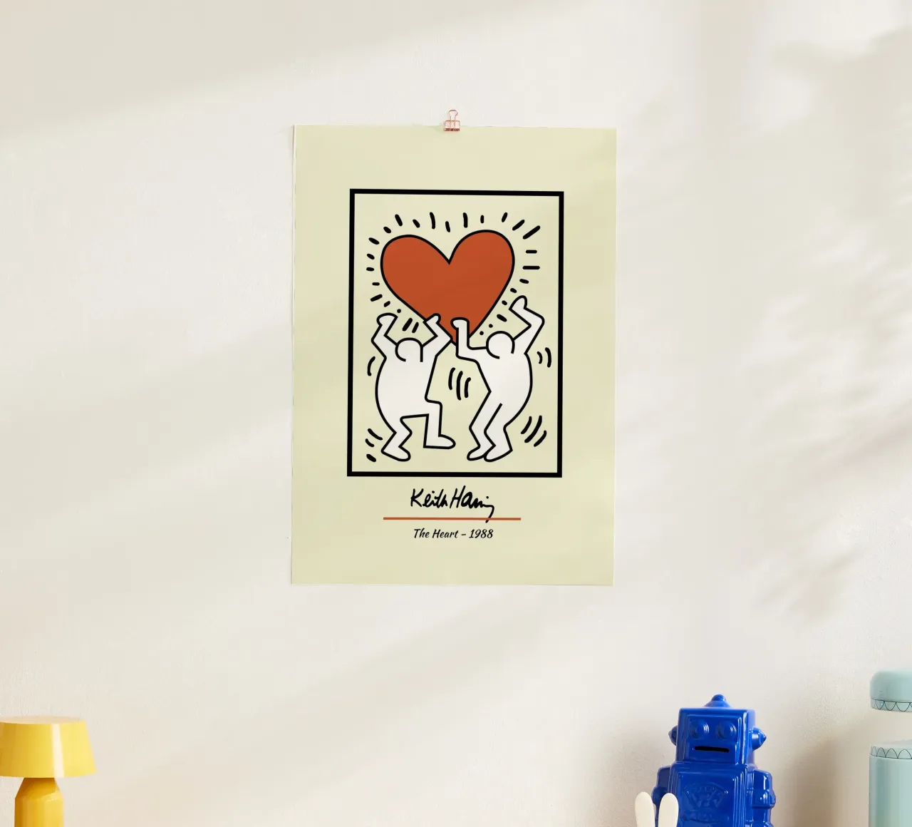 Keith Haring Il cuore - Poster Pop Art poster da ClubArt