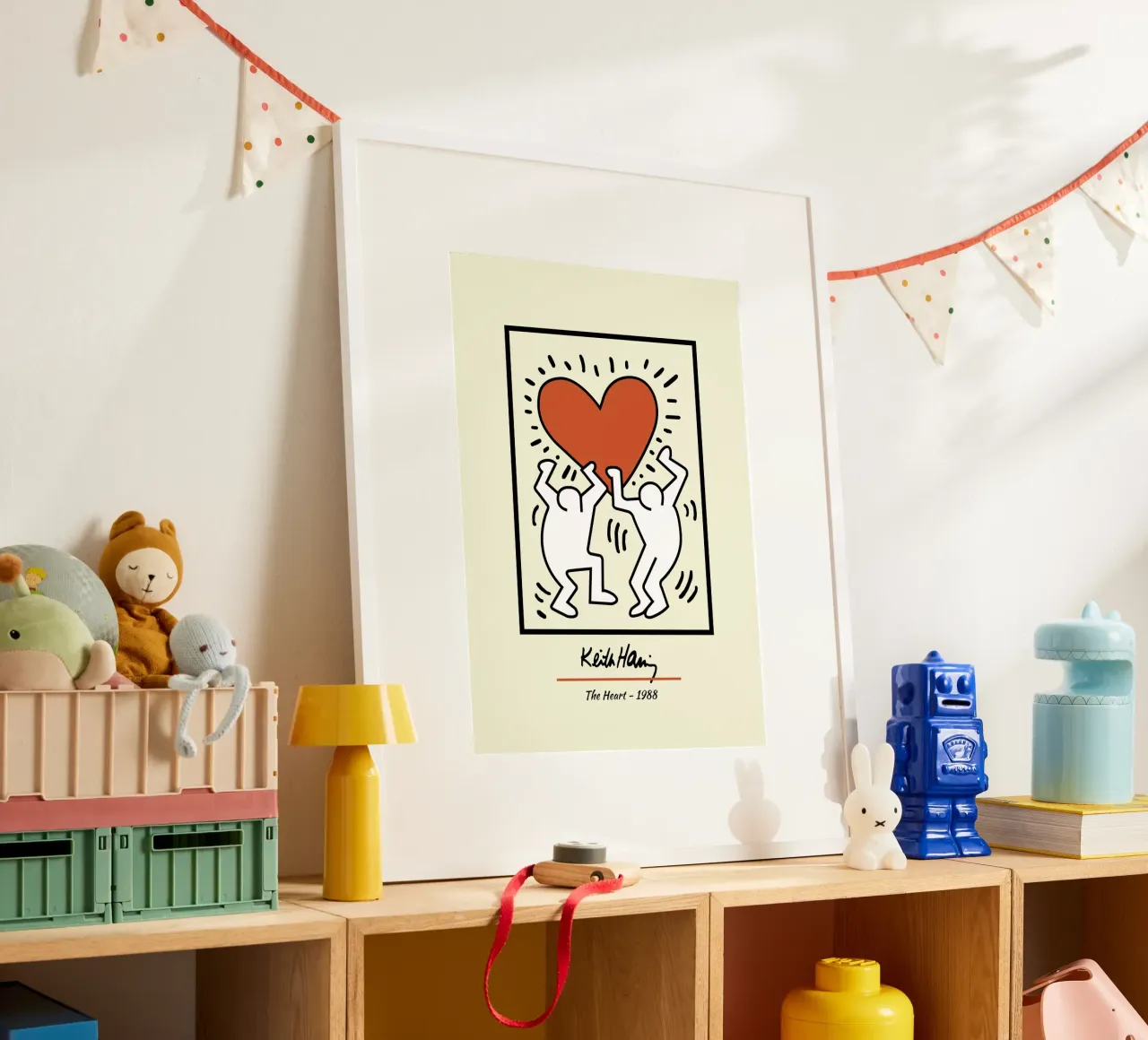 Keith Haring Il cuore - Poster Pop Art poster da ClubArt