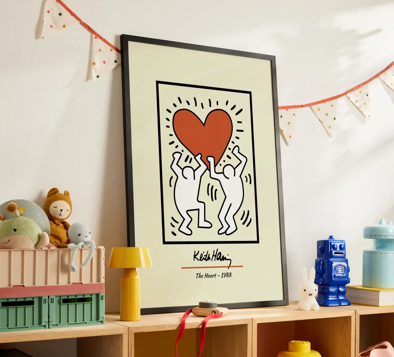 Keith Haring Il cuore - Poster Pop Art poster da ClubArt
