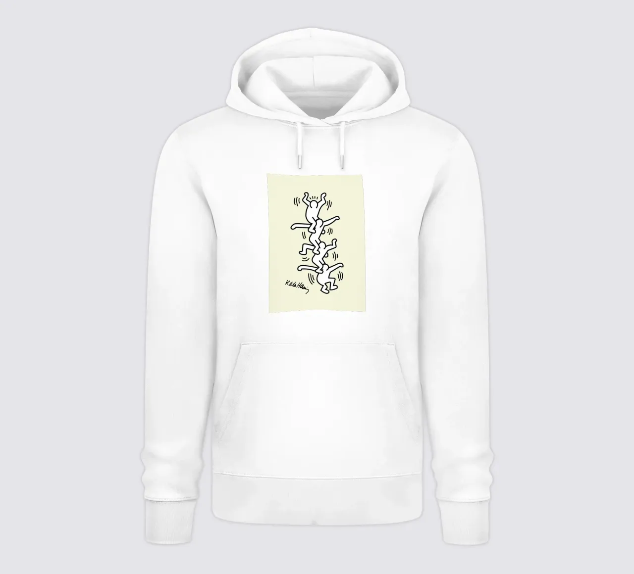 Keith Haring Human Tower Pop Art Print sudadera con capucha de ClubArt