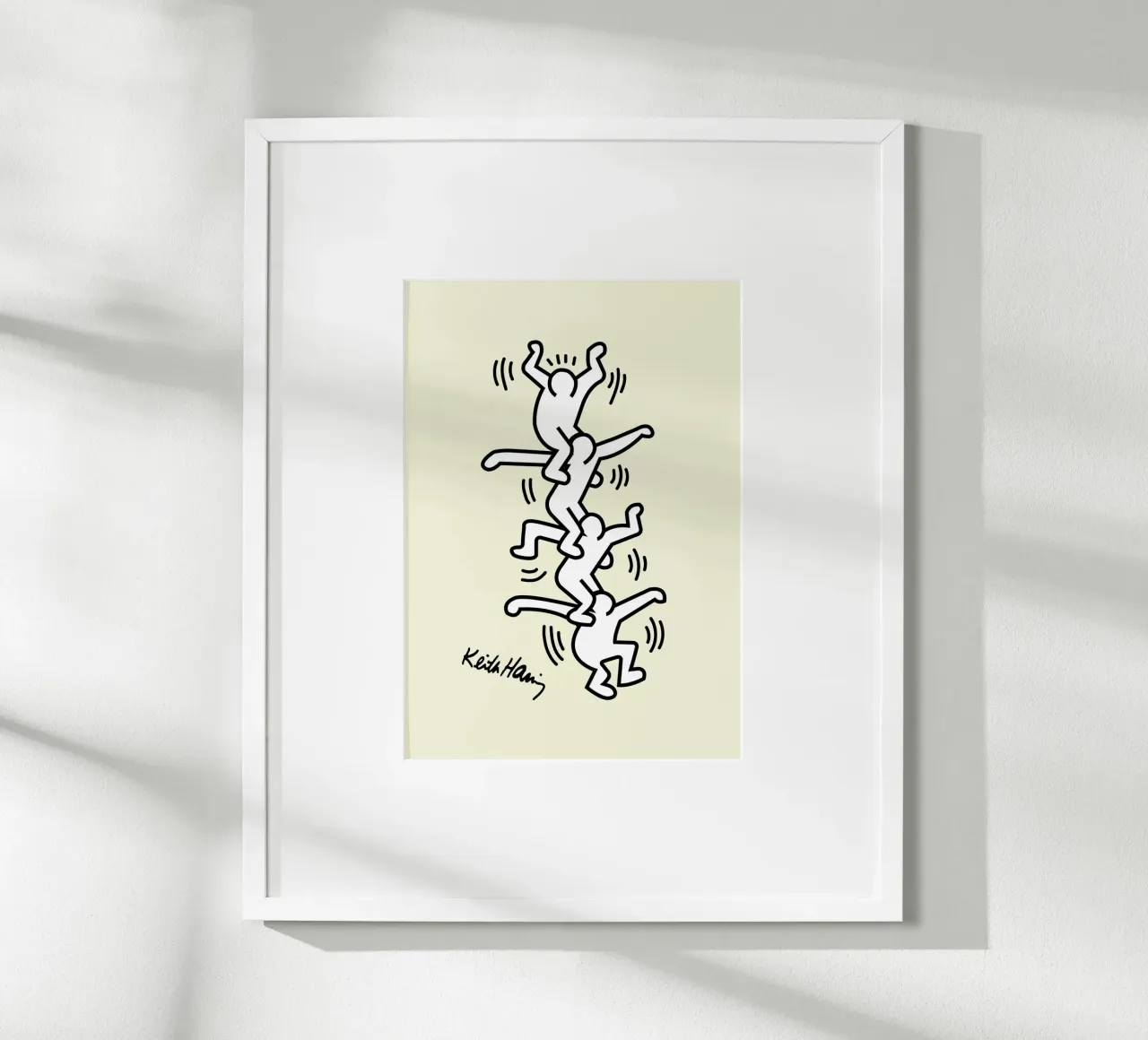 Stampa pop di Keith Haring Human Tower poster da ClubArt