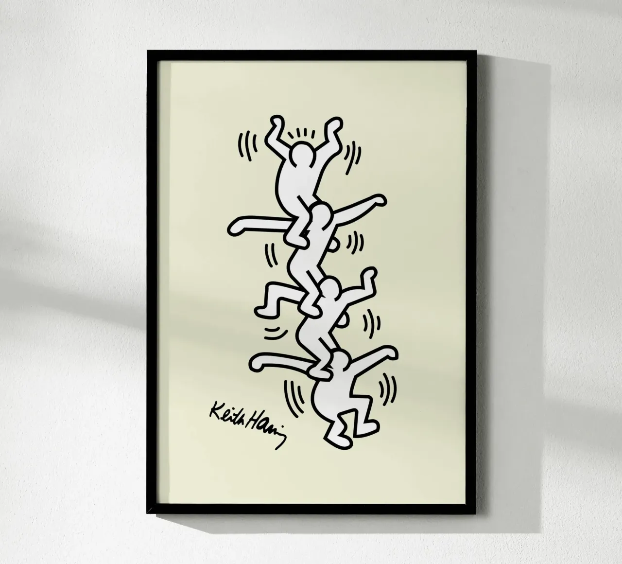 Stampa pop di Keith Haring Human Tower poster da ClubArt