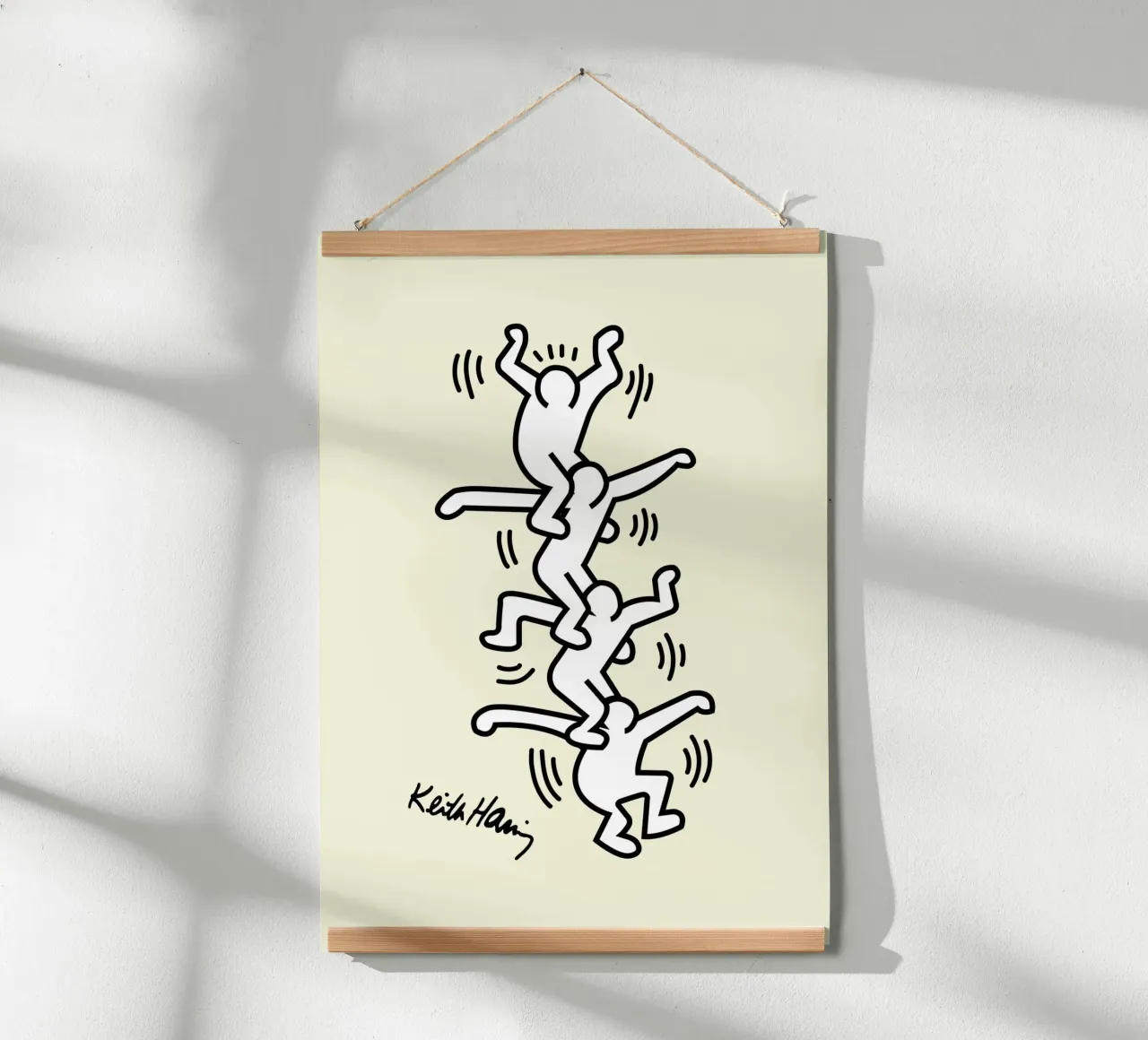 Stampa pop di Keith Haring Human Tower poster da ClubArt