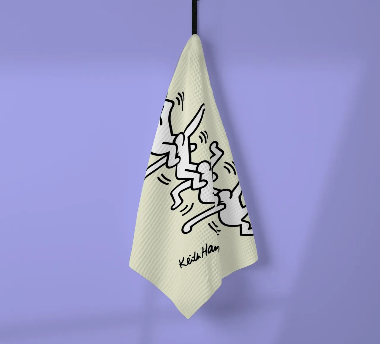 Keith Haring Human Tower Pop Art Print torchon de ClubArt