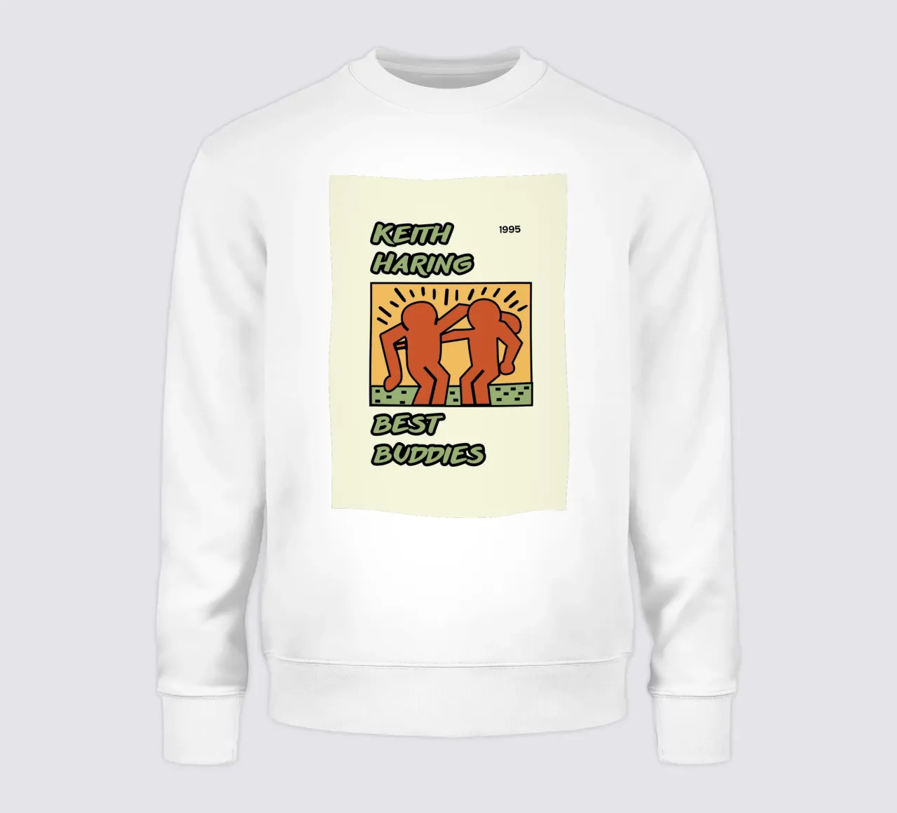 Poster di Keith Haring per l'amicizia dei migliori amici felpa da ClubArt