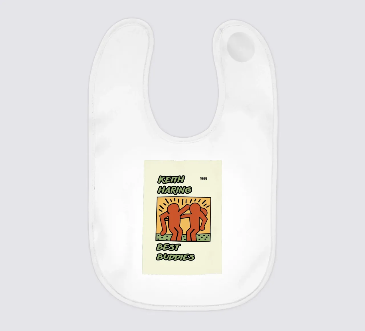 Poster di Keith Haring per l'amicizia dei migliori amici bavaglino da ClubArt