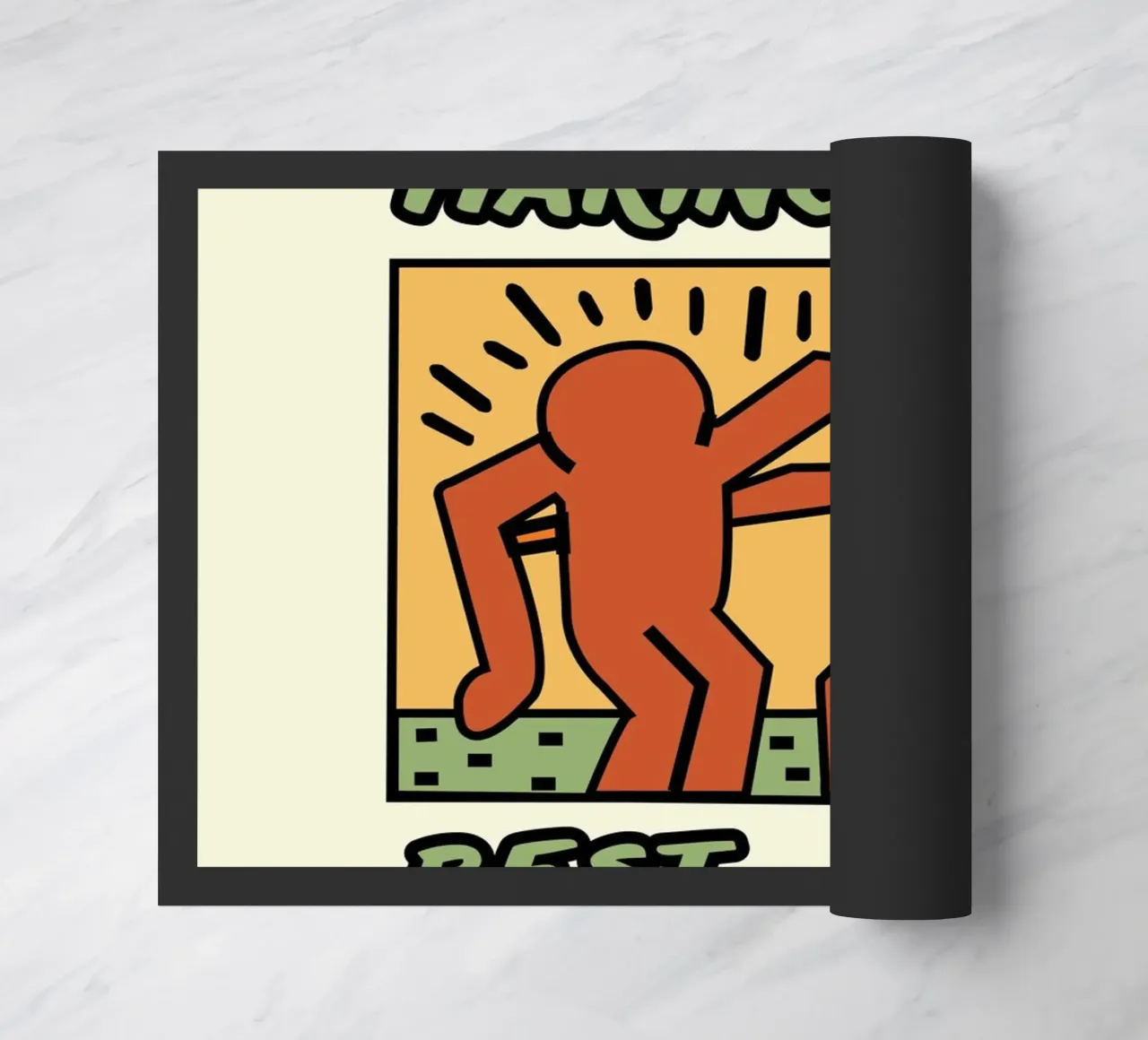 Poster di Keith Haring per l'amicizia dei migliori amici zerbino da ClubArt