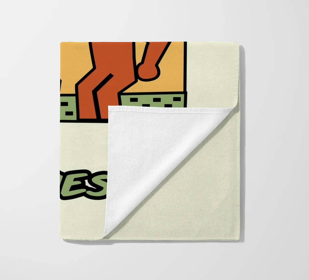 Poster di Keith Haring per l'amicizia dei migliori amici telo mare da ClubArt