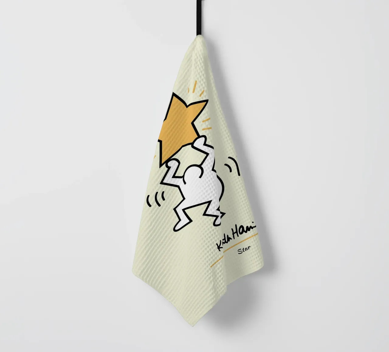 Keith Haring Star Pop Art Print torchon de ClubArt