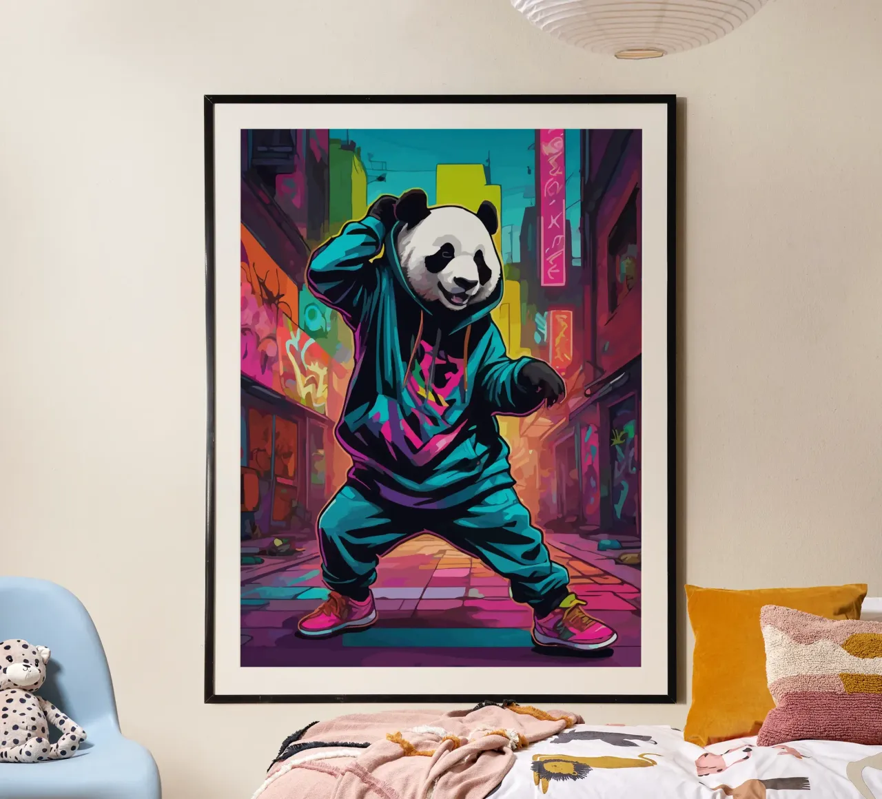 Panda Urbano Groove poster da artdesign1985