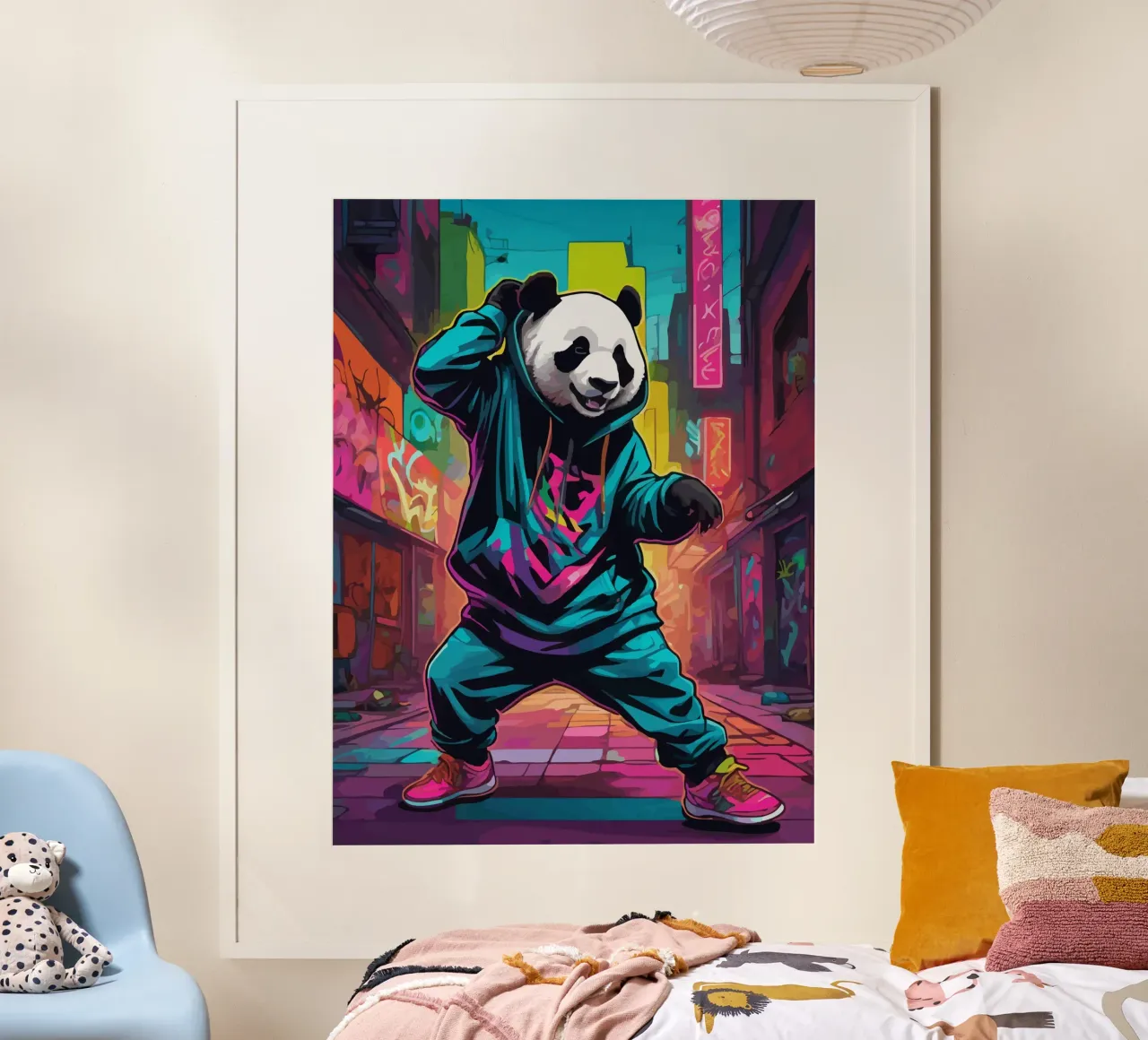 Panda Urbano Groove poster da artdesign1985