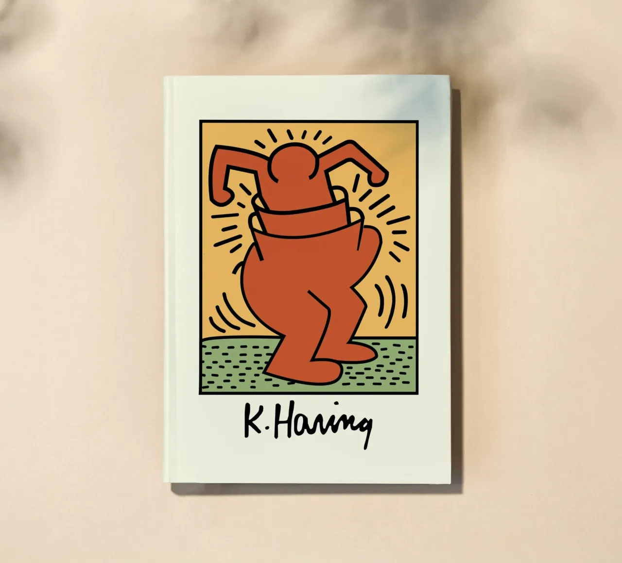 Keith Haring Radiant Figure Pop Art Print notebook by ClubArt