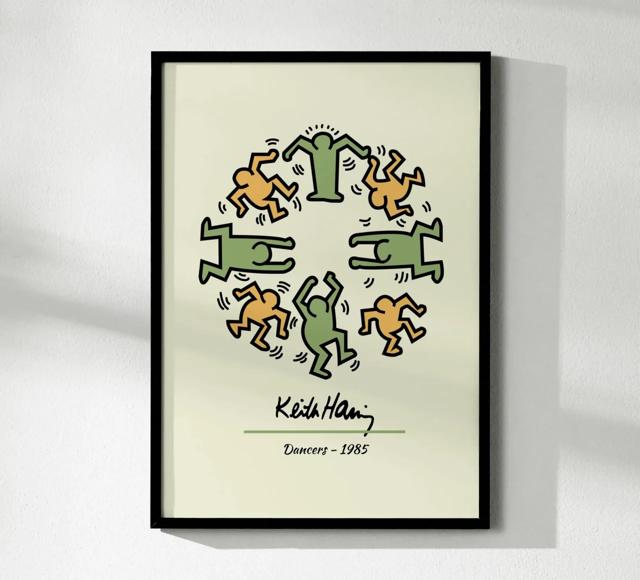 Keith Haring Dancers Circle Poster d'arte pop poster da ClubArt