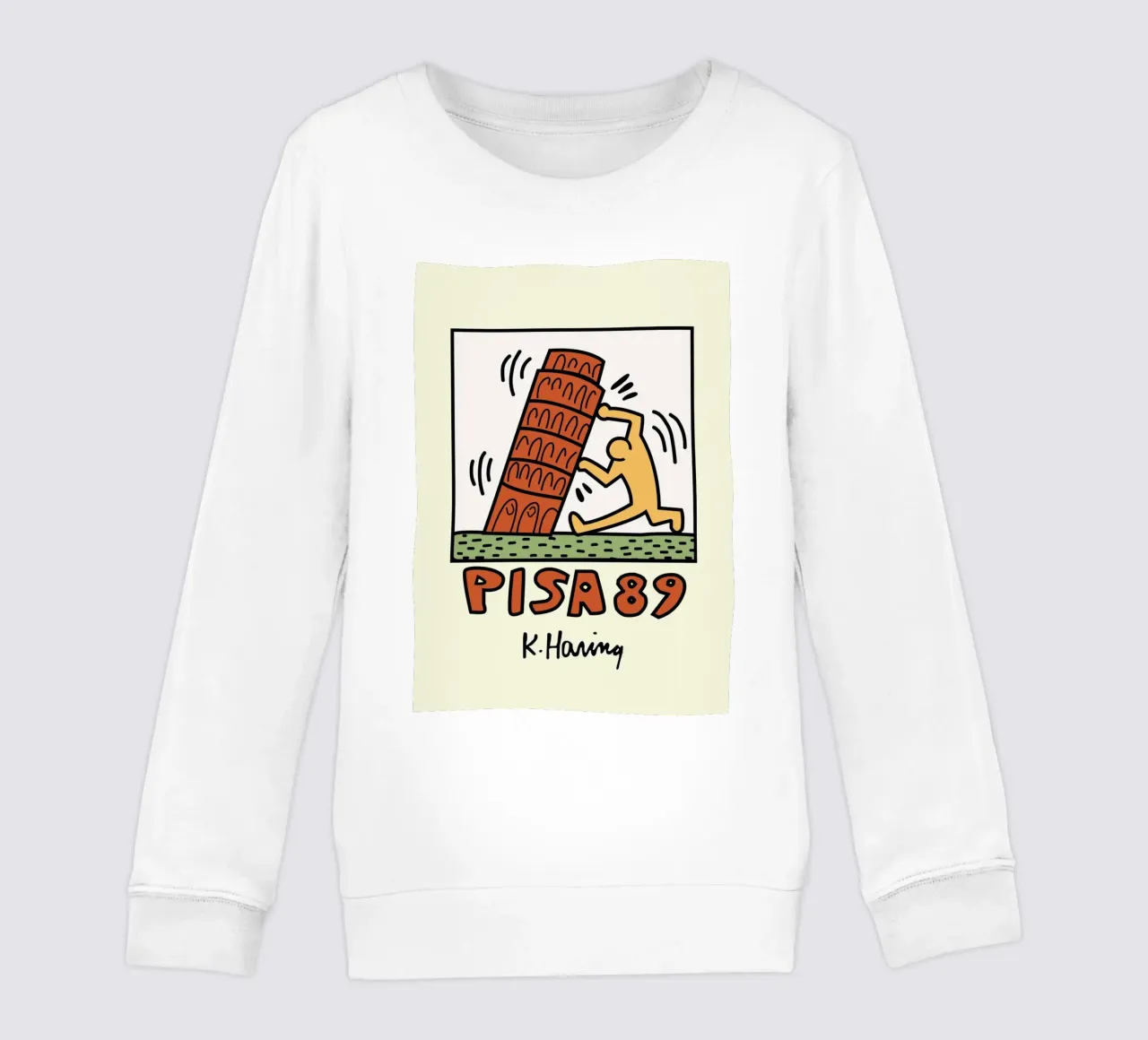 Keith Haring Pisa 89 Poster Pop Art felpa bambino da ClubArt