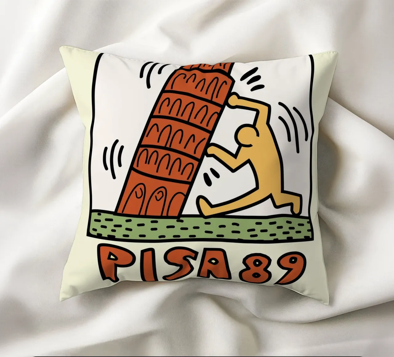 Keith Haring Pisa 89 Poster Pop Art cuscino da ClubArt