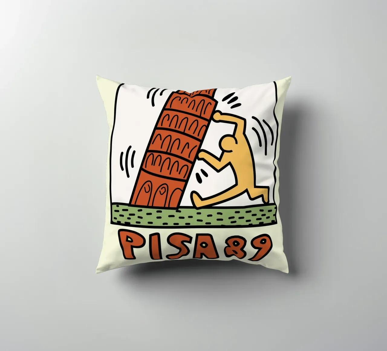 Keith Haring Pisa 89 Poster Pop Art cuscino da ClubArt