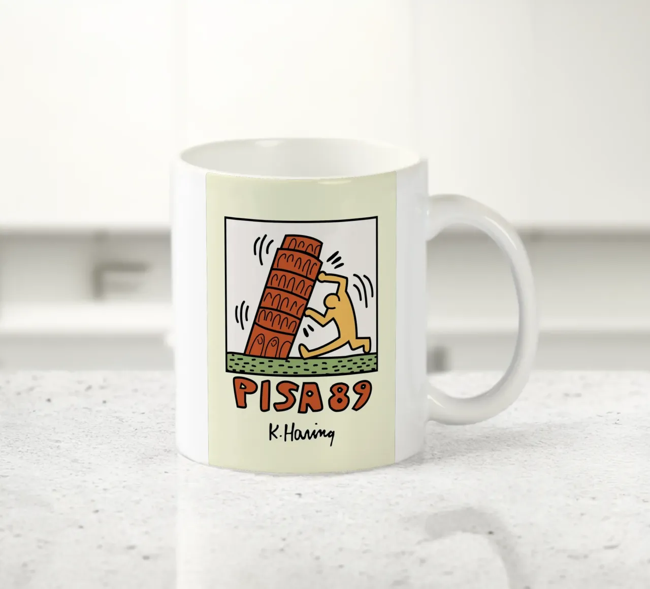 Keith Haring Pisa 89 Poster Pop Art tazza in ceramica da ClubArt