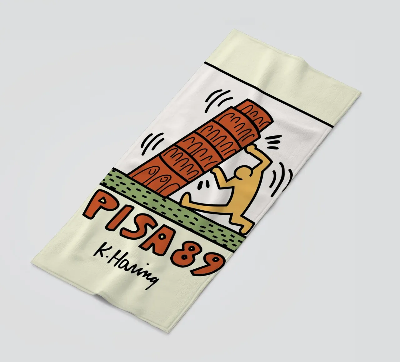 Keith Haring Pisa 89 Poster Pop Art telo mare da ClubArt