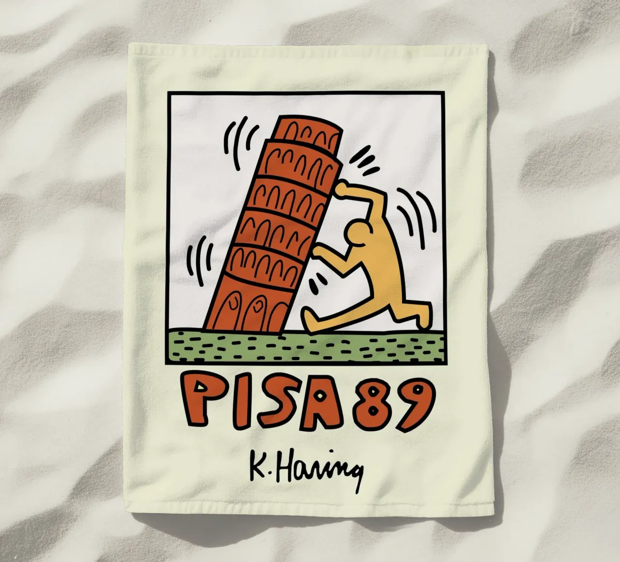 Keith Haring Pisa 89 Poster Pop Art telo mare da ClubArt