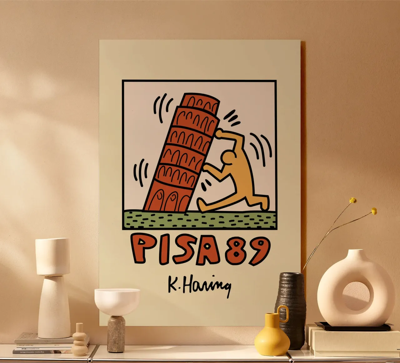 Keith Haring Pisa 89 Poster Pop Art plexiglass da ClubArt