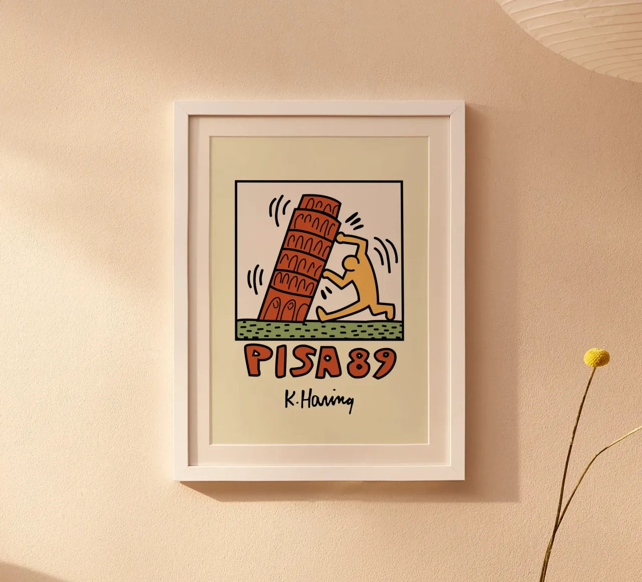 Keith Haring Pisa 89 Poster Pop Art carta hahnemühle da ClubArt