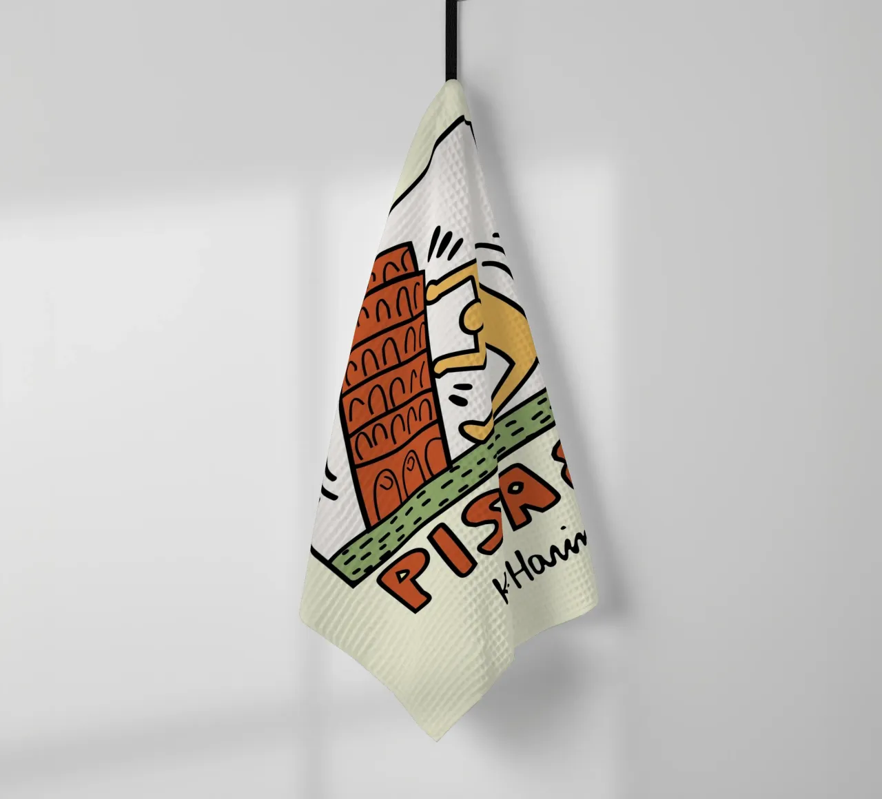 Keith Haring Pisa 89 Poster Pop Art canovaccio da cucina da ClubArt
