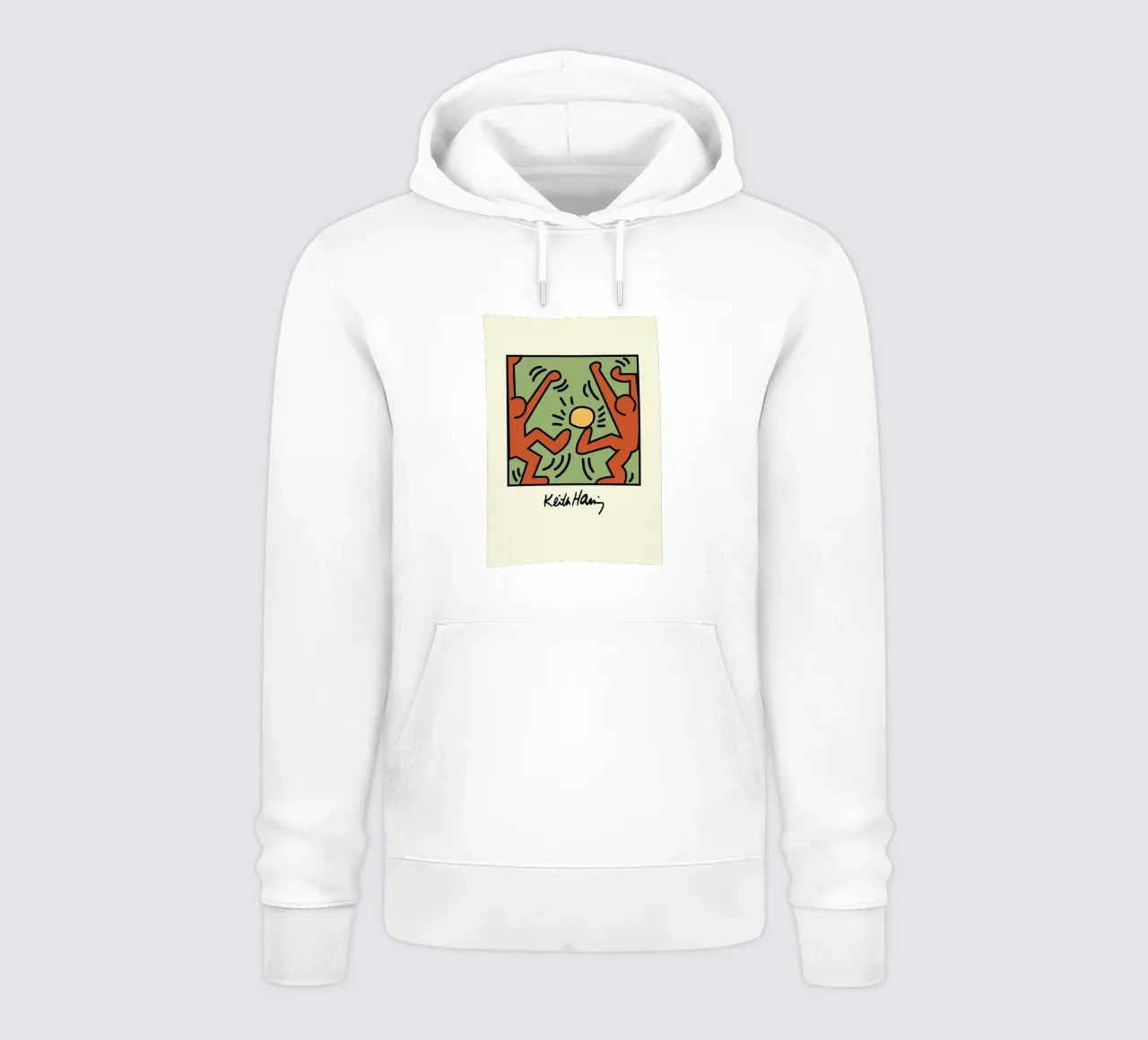 Keith Haring - Figure radiose - stampa pop art felpa con cappuccio da ClubArt