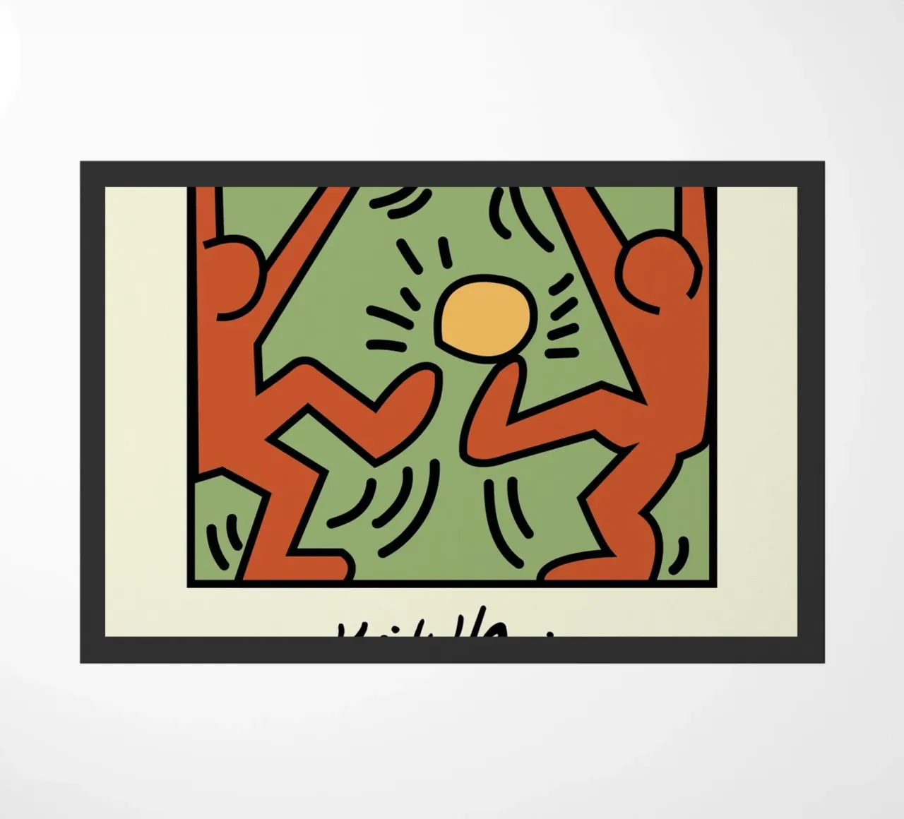 Keith Haring - Figure radiose - stampa pop art zerbino da ClubArt