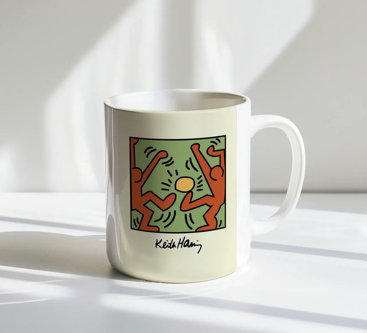 Keith Haring - Figure radiose - stampa pop art tazza in ceramica da ClubArt