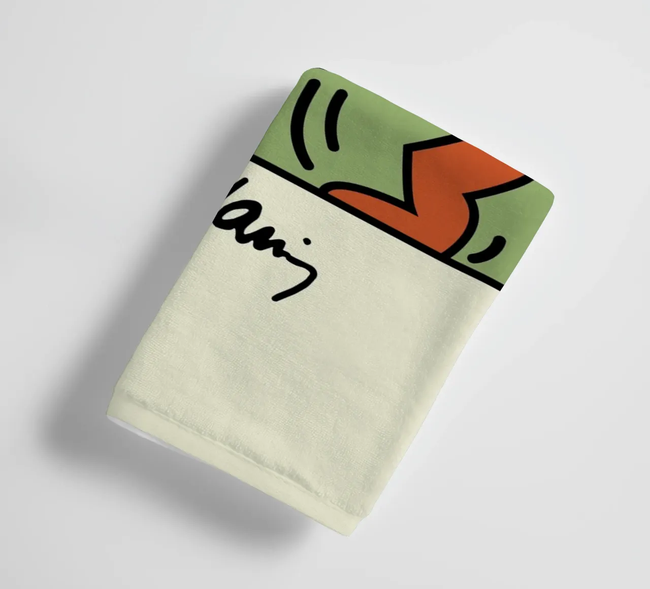 Keith Haring Radiant Figures Pop Art Print towel by ClubArt