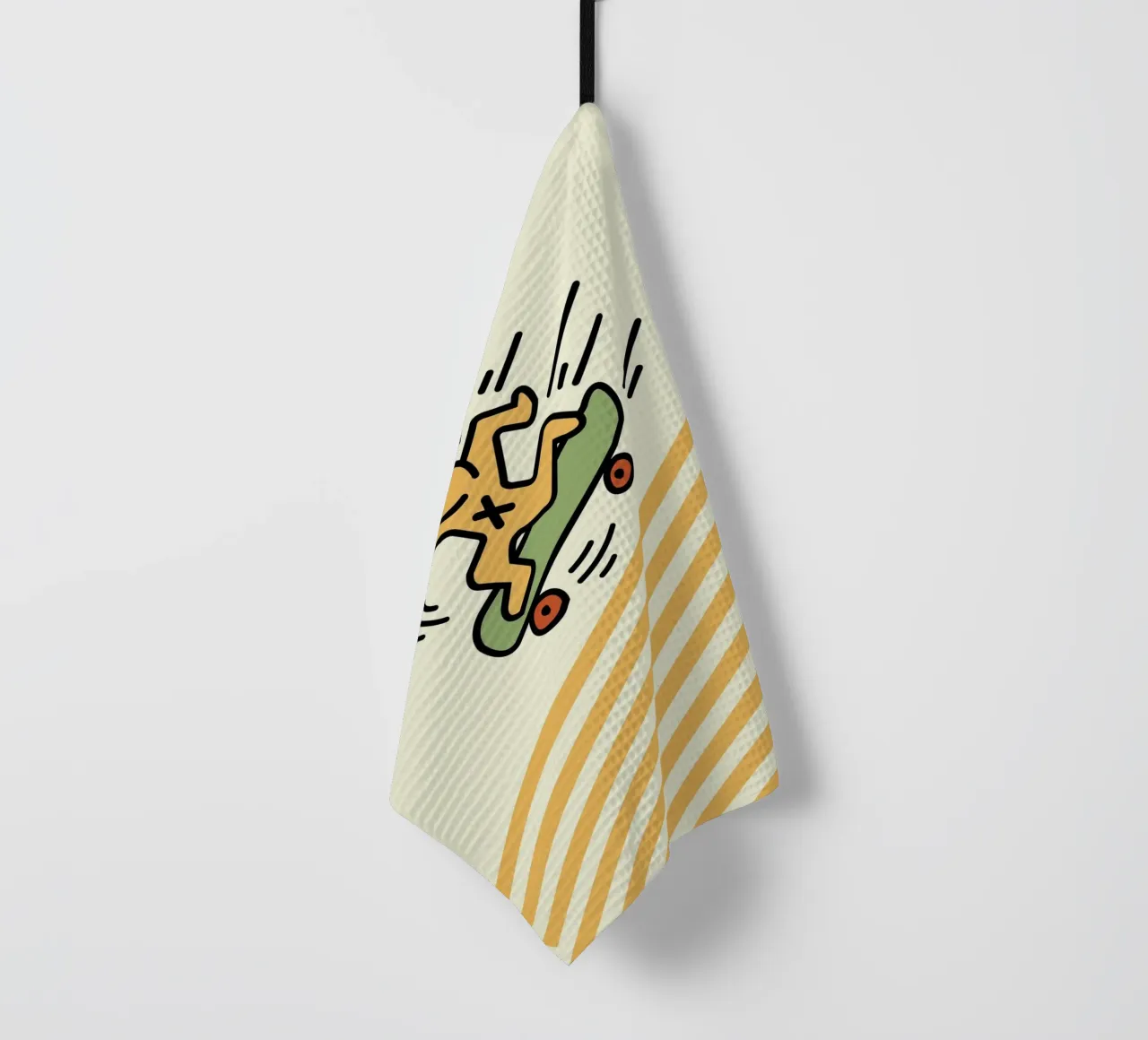 Keith Haring Skateboarder Pop Art Print torchon de ClubArt