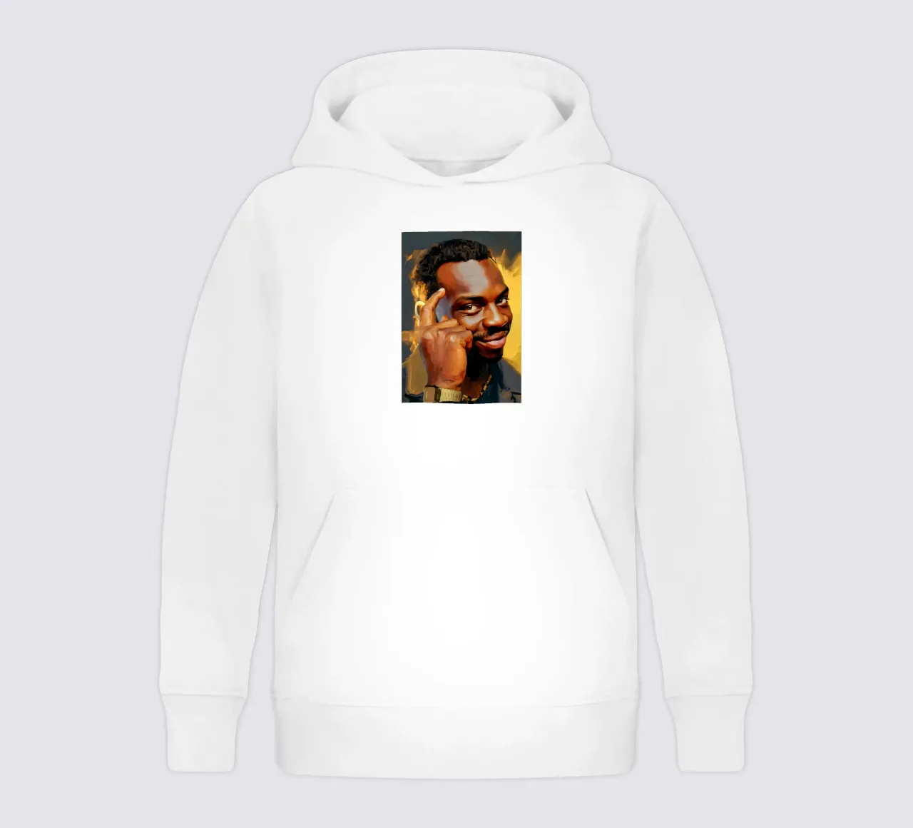 Think About It Meme Art felpa bambino con cappuccio da Lootprint