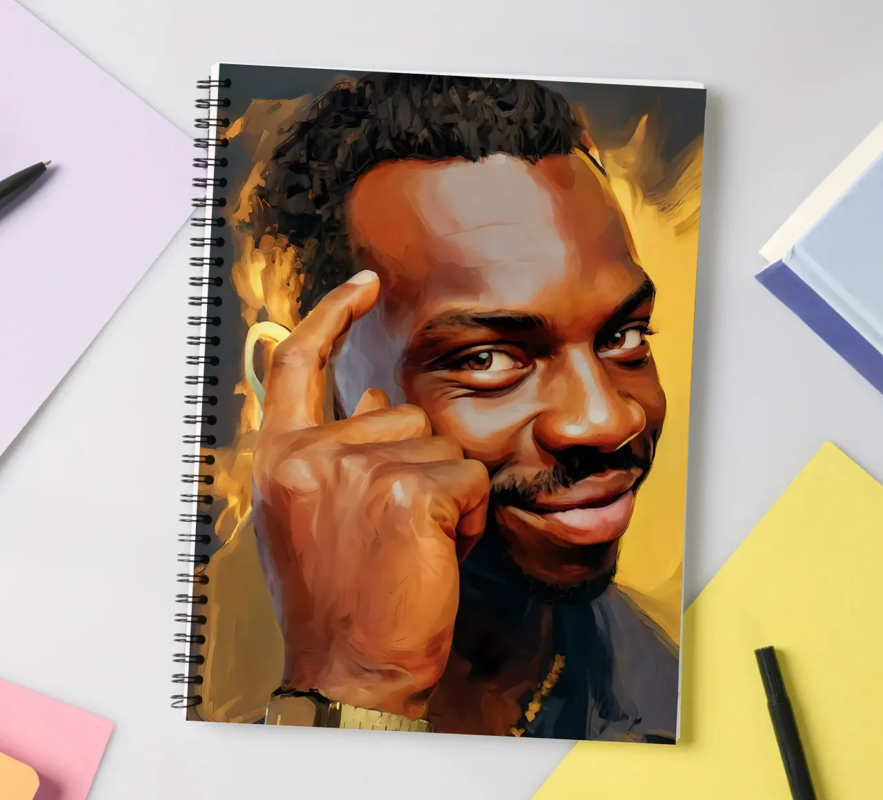 Think About It Meme Art carnet à spirale de Lootprint