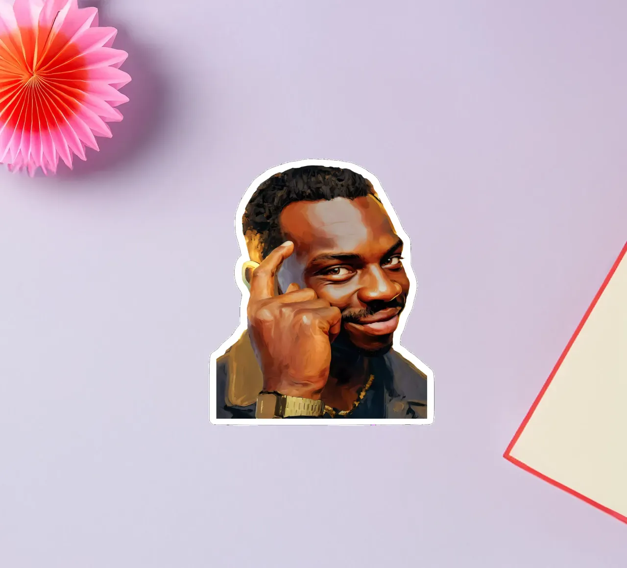 Think About It Meme Art sticker by Lootprint
