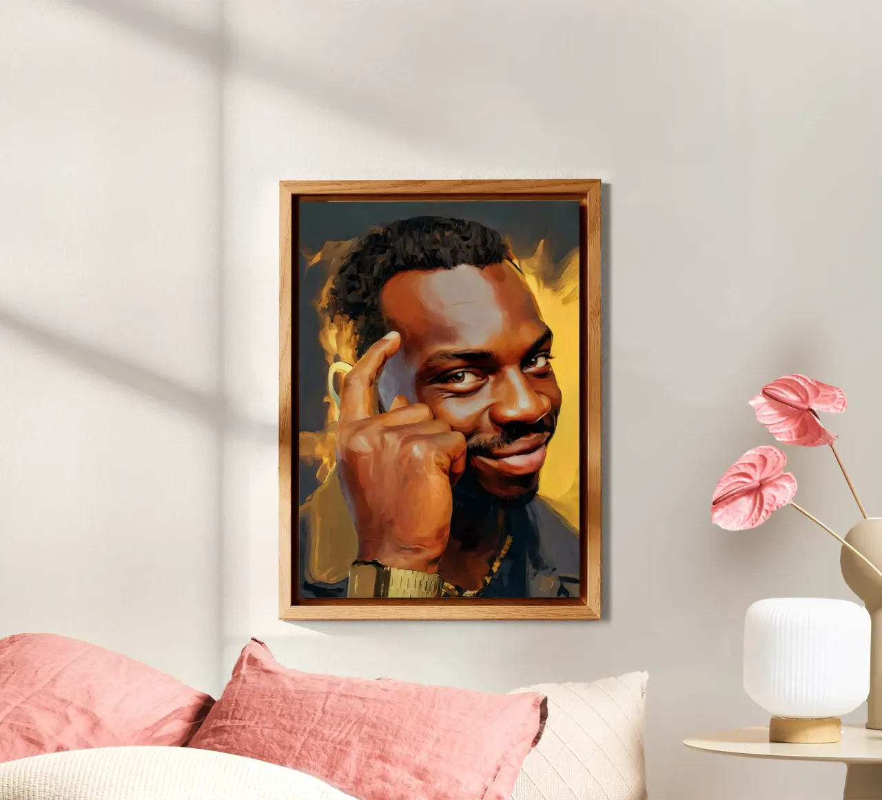 Think About It Meme Art alluminio dibond da Lootprint