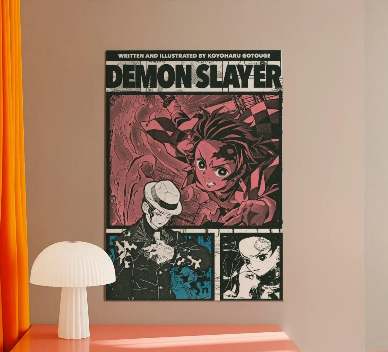 L'uccisore di demoni per bambini - Classico poster con telaio in alluminio da igoshartwrks