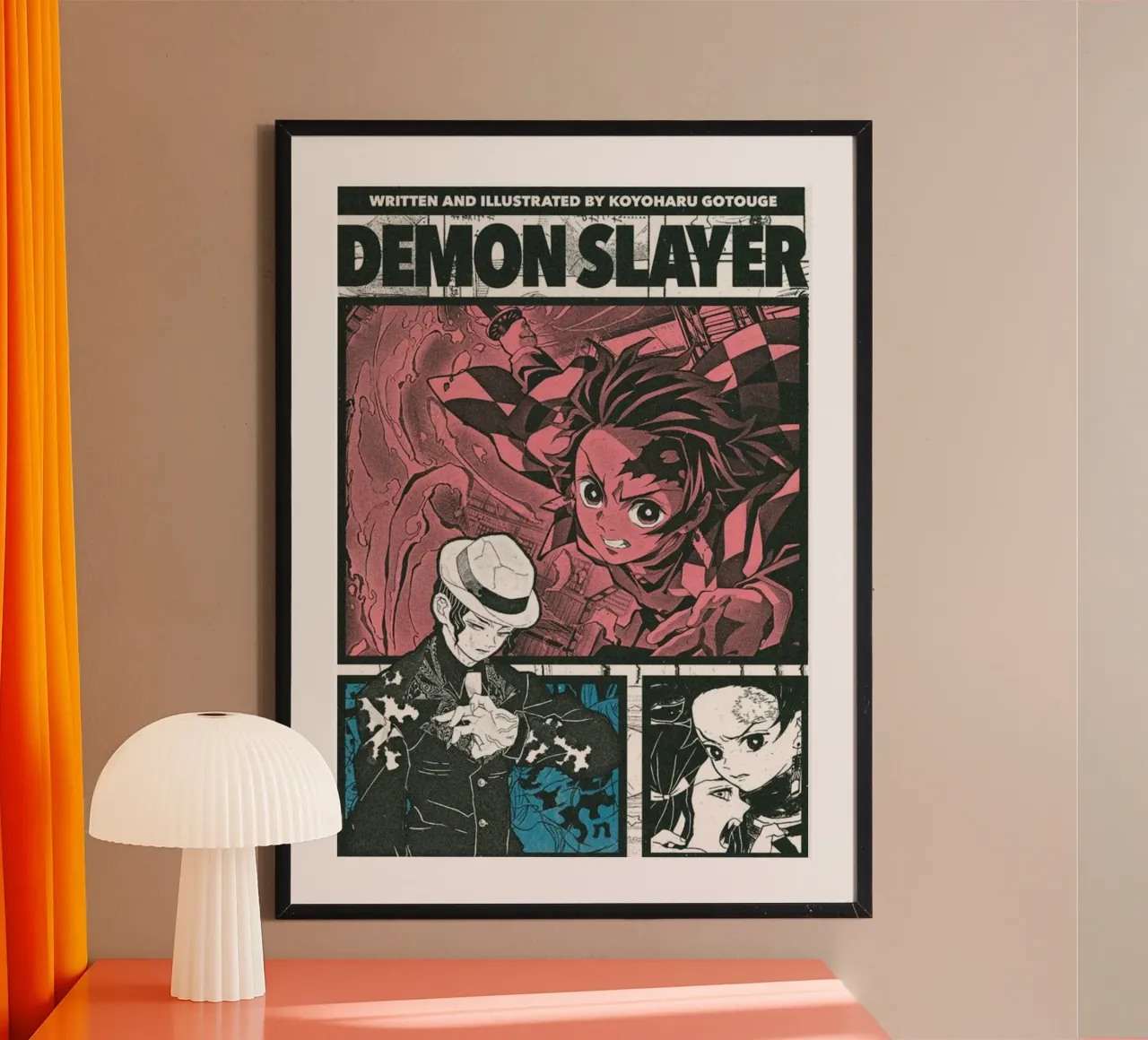 L'uccisore di demoni per bambini - Classico poster con telaio in alluminio da igoshartwrks