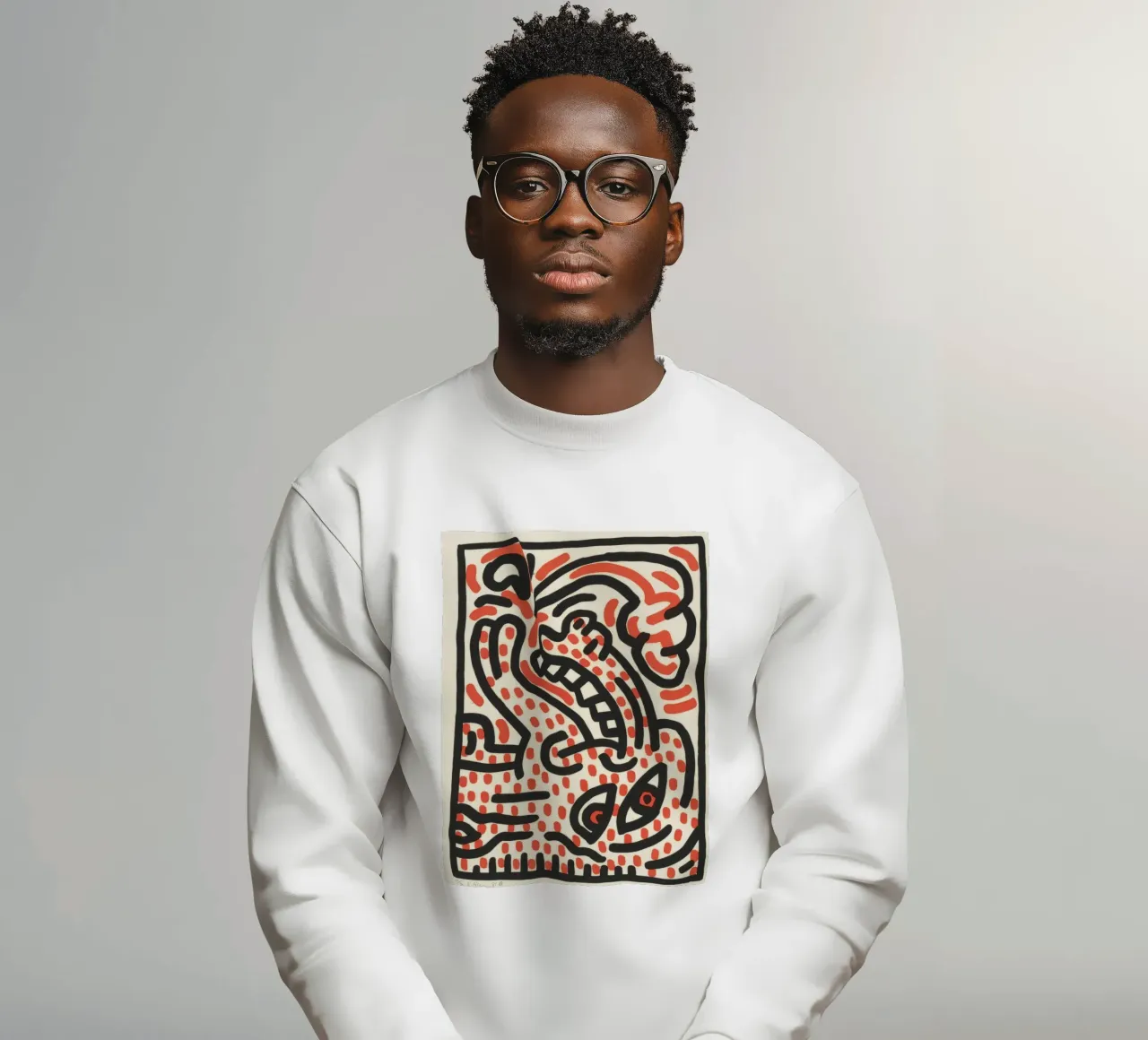 Keith Haring Ludo Abstract Pop Art Print sudadera de ClubArt