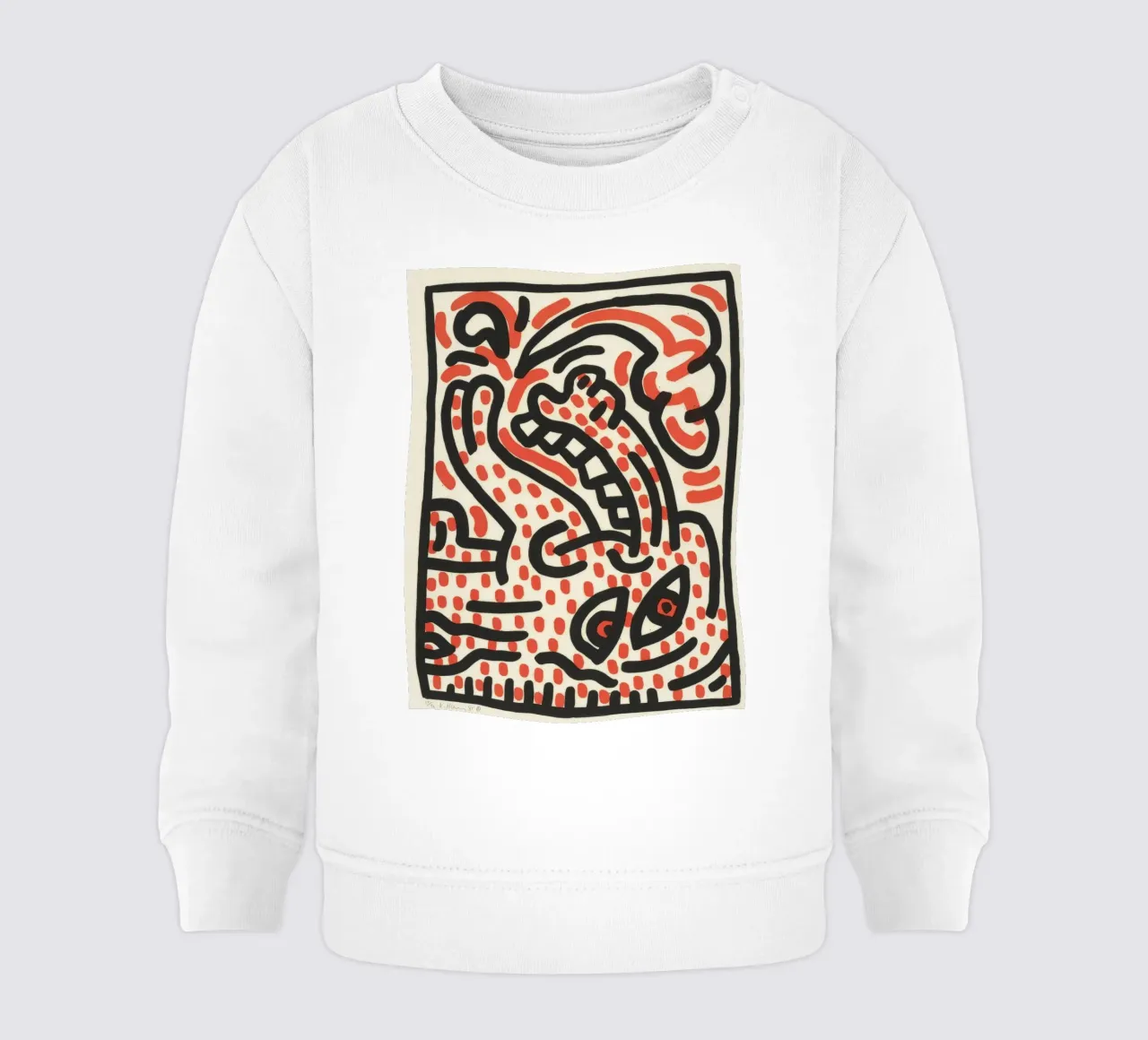 Keith Haring Ludo Abstract Pop Art Print sudadera de bebé de ClubArt