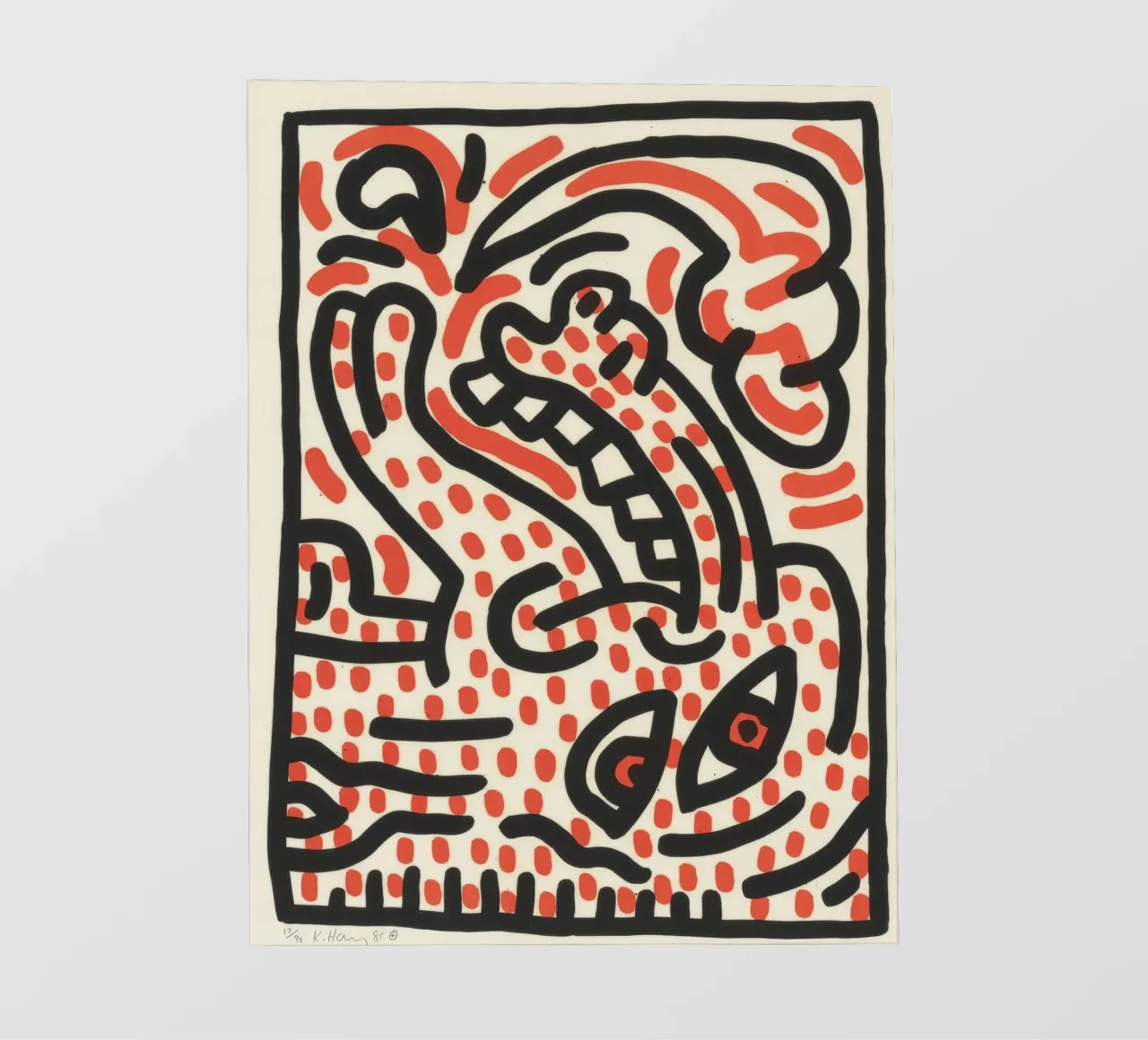 Keith Haring Ludo Abstract Pop Art Print lonas publicitarias de ClubArt