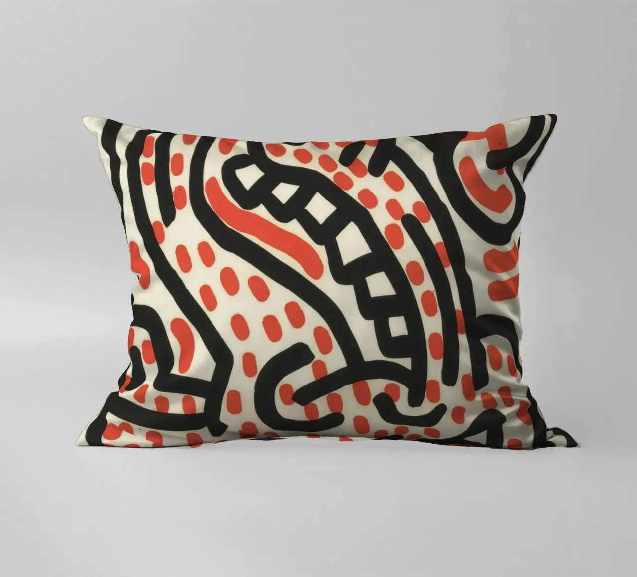 Keith Haring Ludo Abstract Pop Art Print decorative cushion by ClubArt