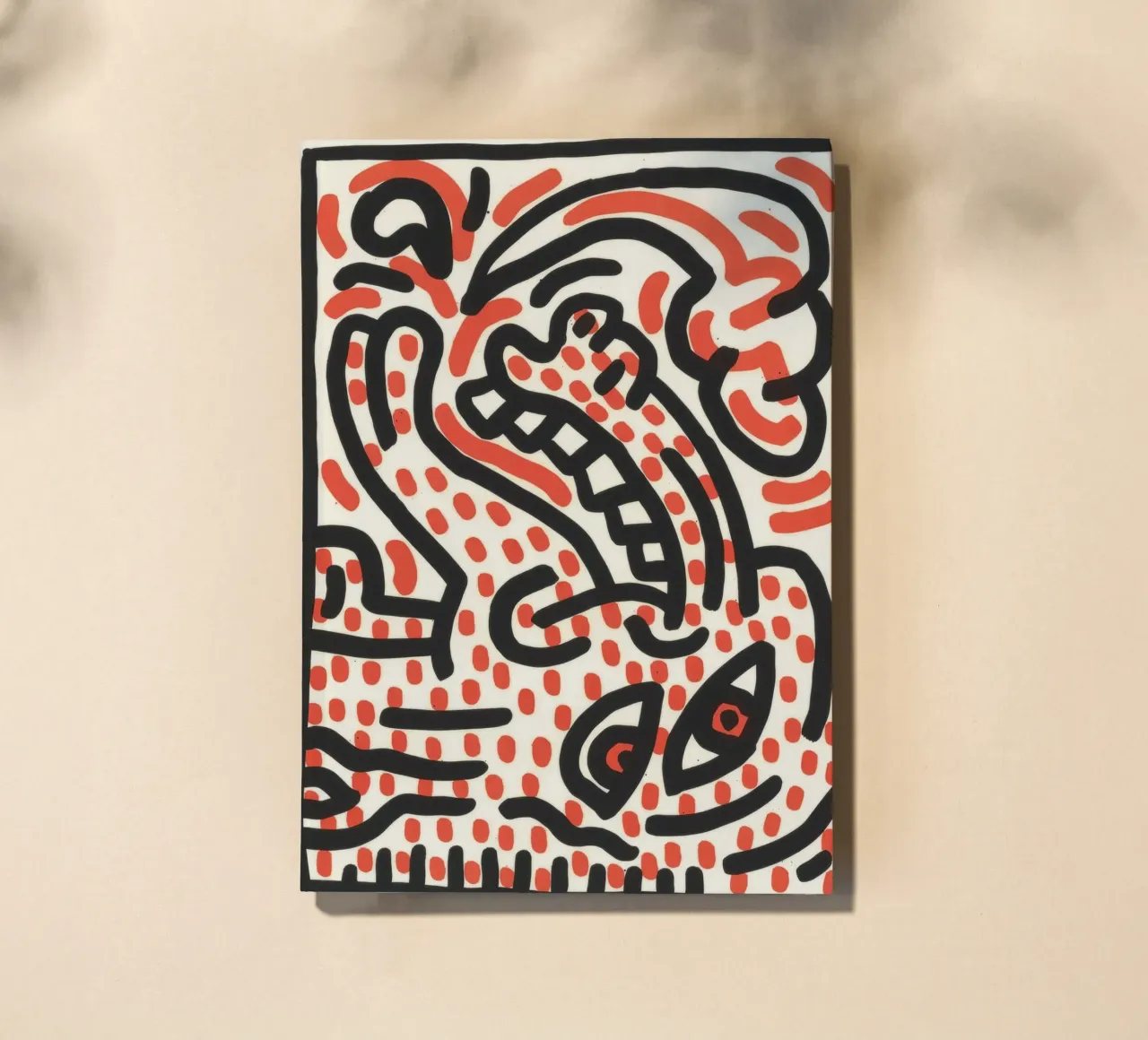 Keith Haring Ludo Abstract Pop Art Print notebook by ClubArt