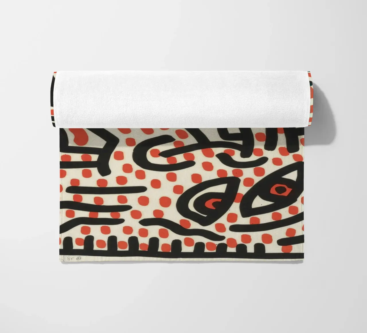 Keith Haring Ludo Abstract Pop Art Print toalla de playa de ClubArt