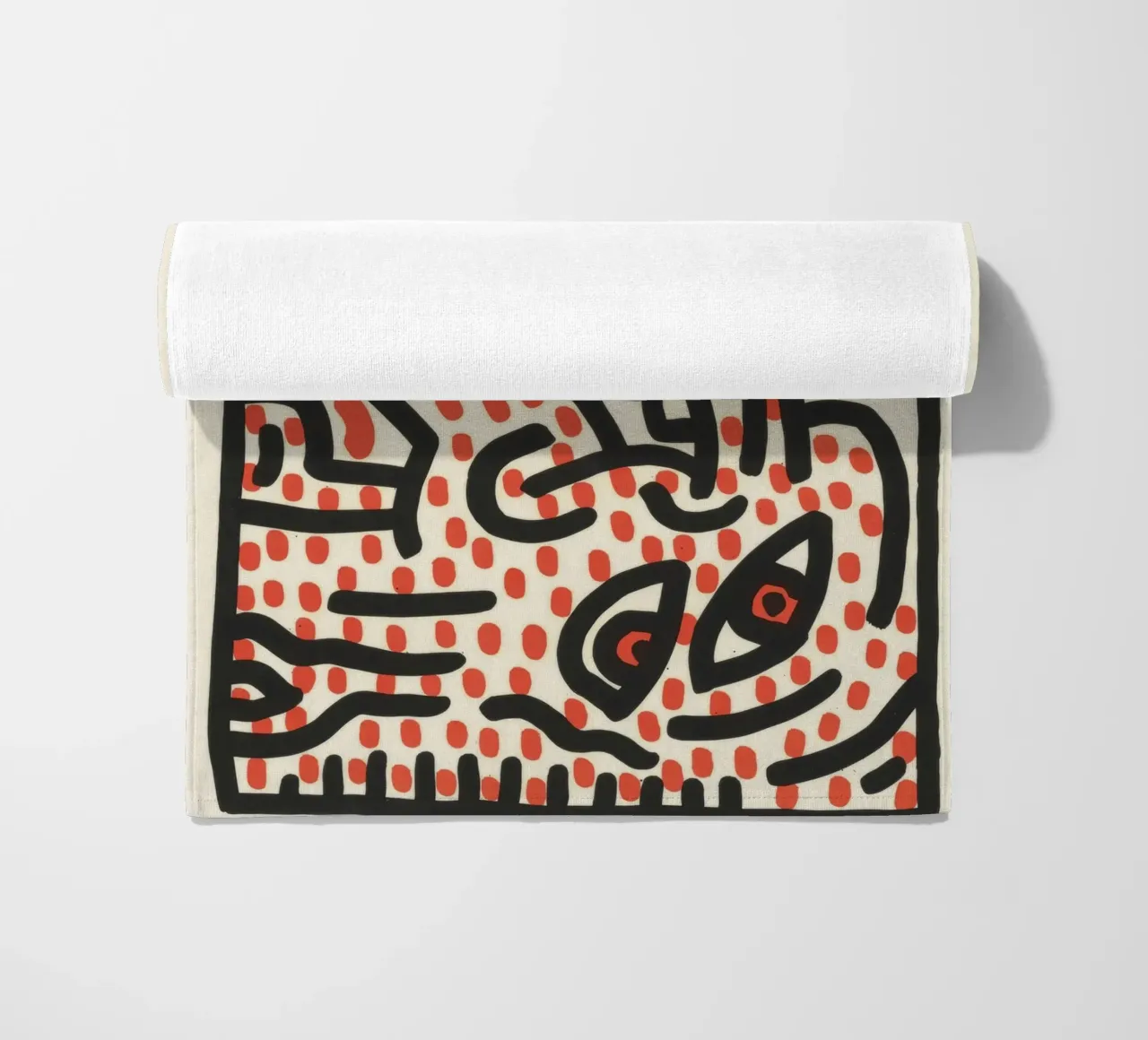 Keith Haring Ludo Abstract Pop Art Print toalla de playa de ClubArt