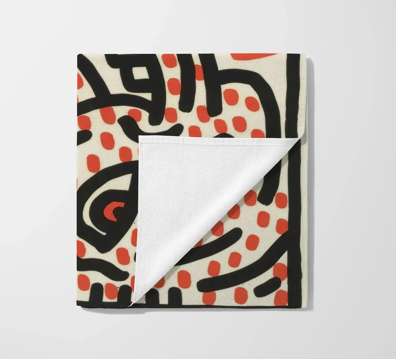 Keith Haring Ludo Abstract Pop Art Print toalla de playa de ClubArt