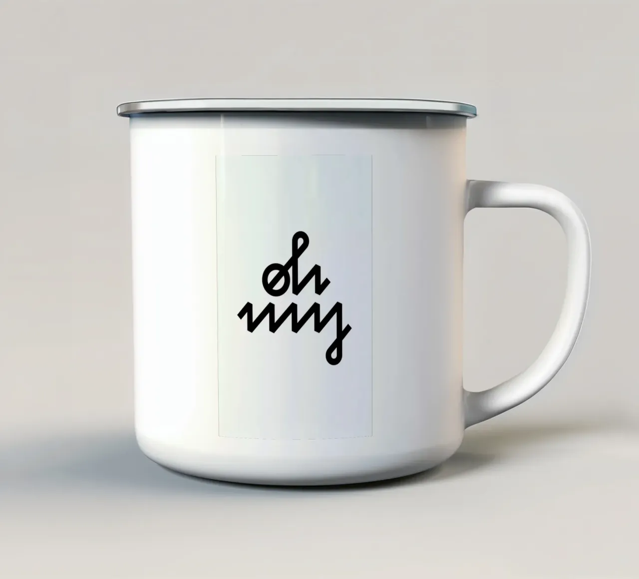 Oh My tazza in smalto da BLAEK Design Studio