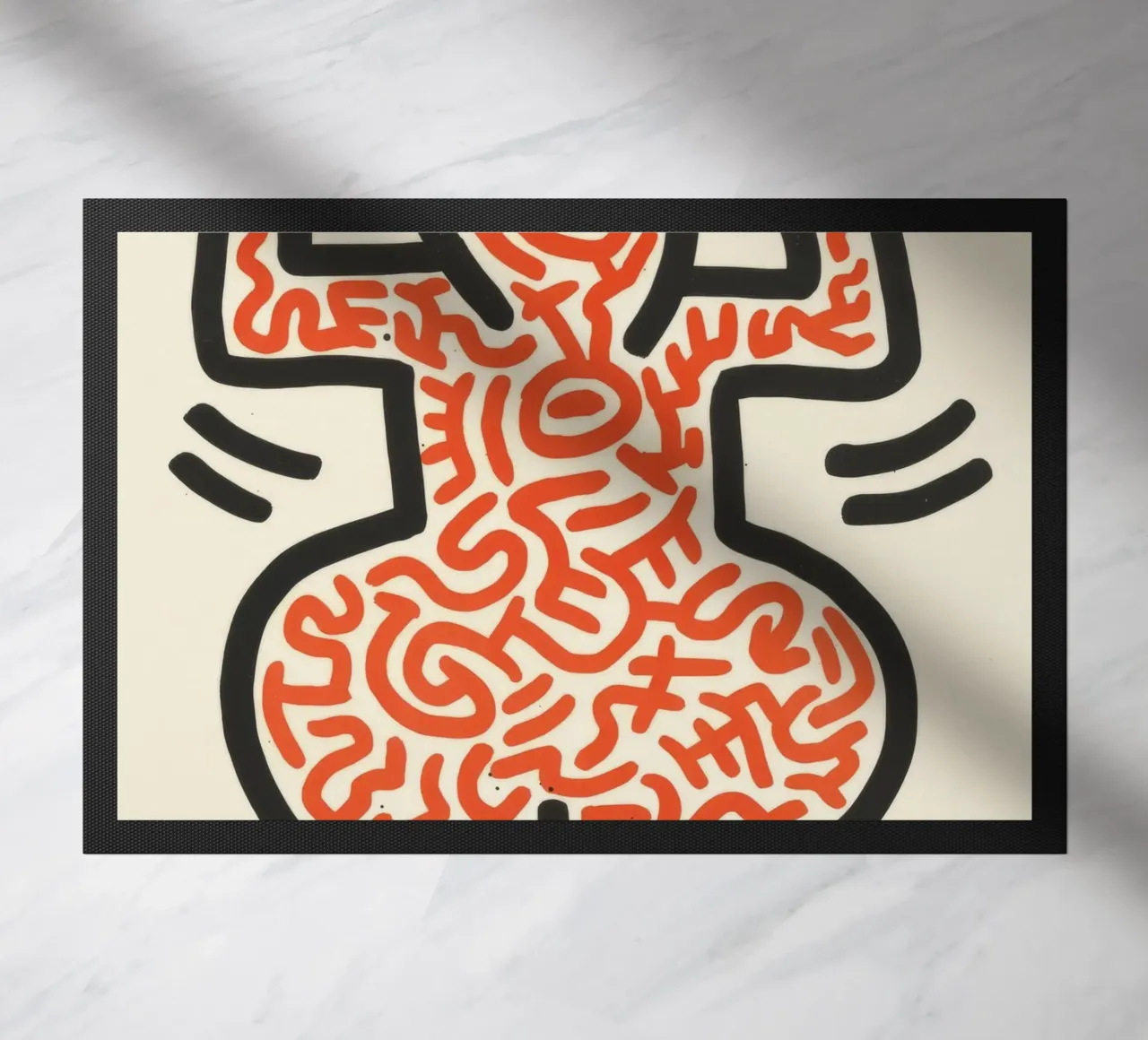 Keith Haring Ludo Radiant Figure Pop Art zerbino da ClubArt