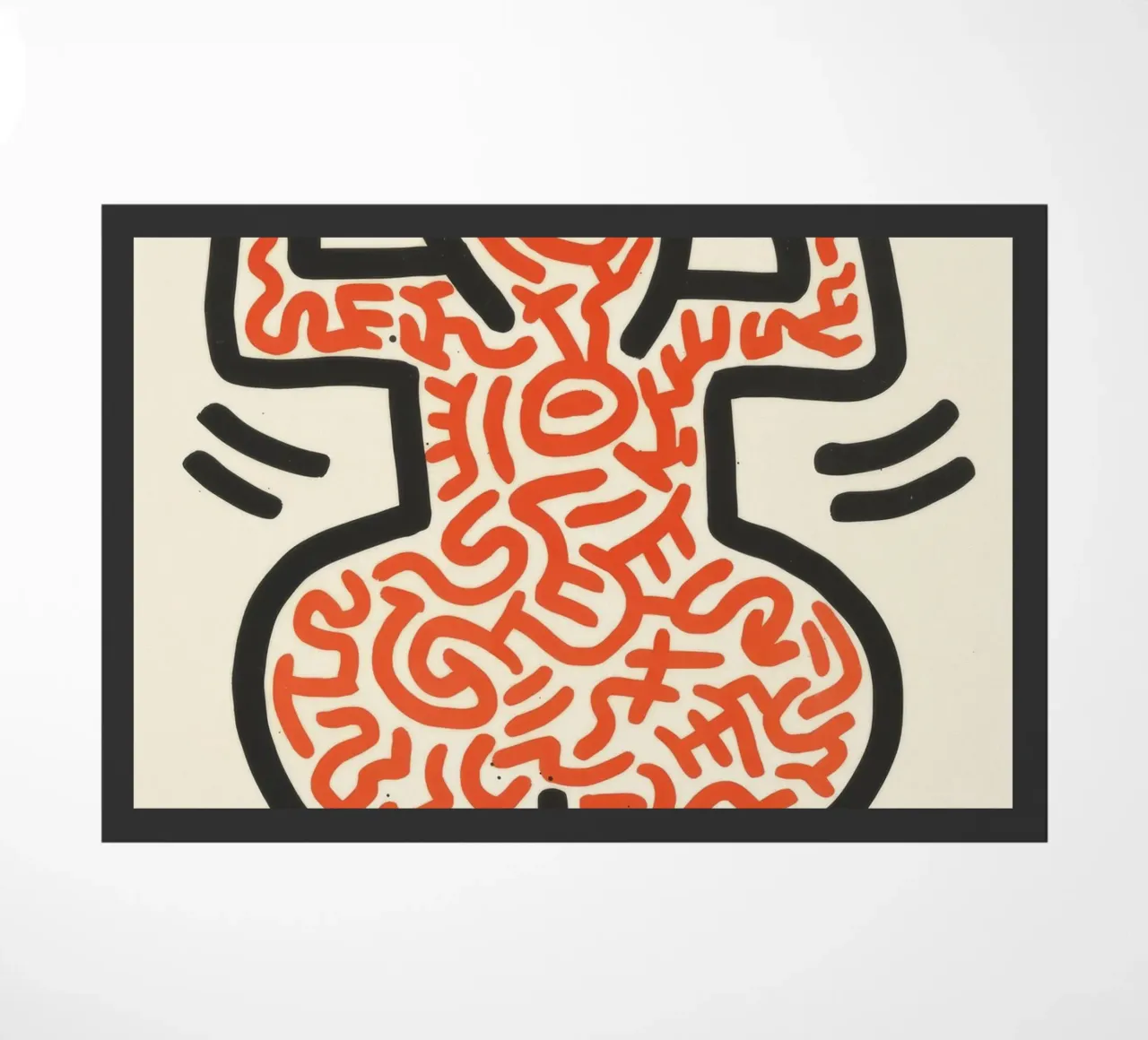 Keith Haring Ludo Radiant Figure Pop Art zerbino da ClubArt