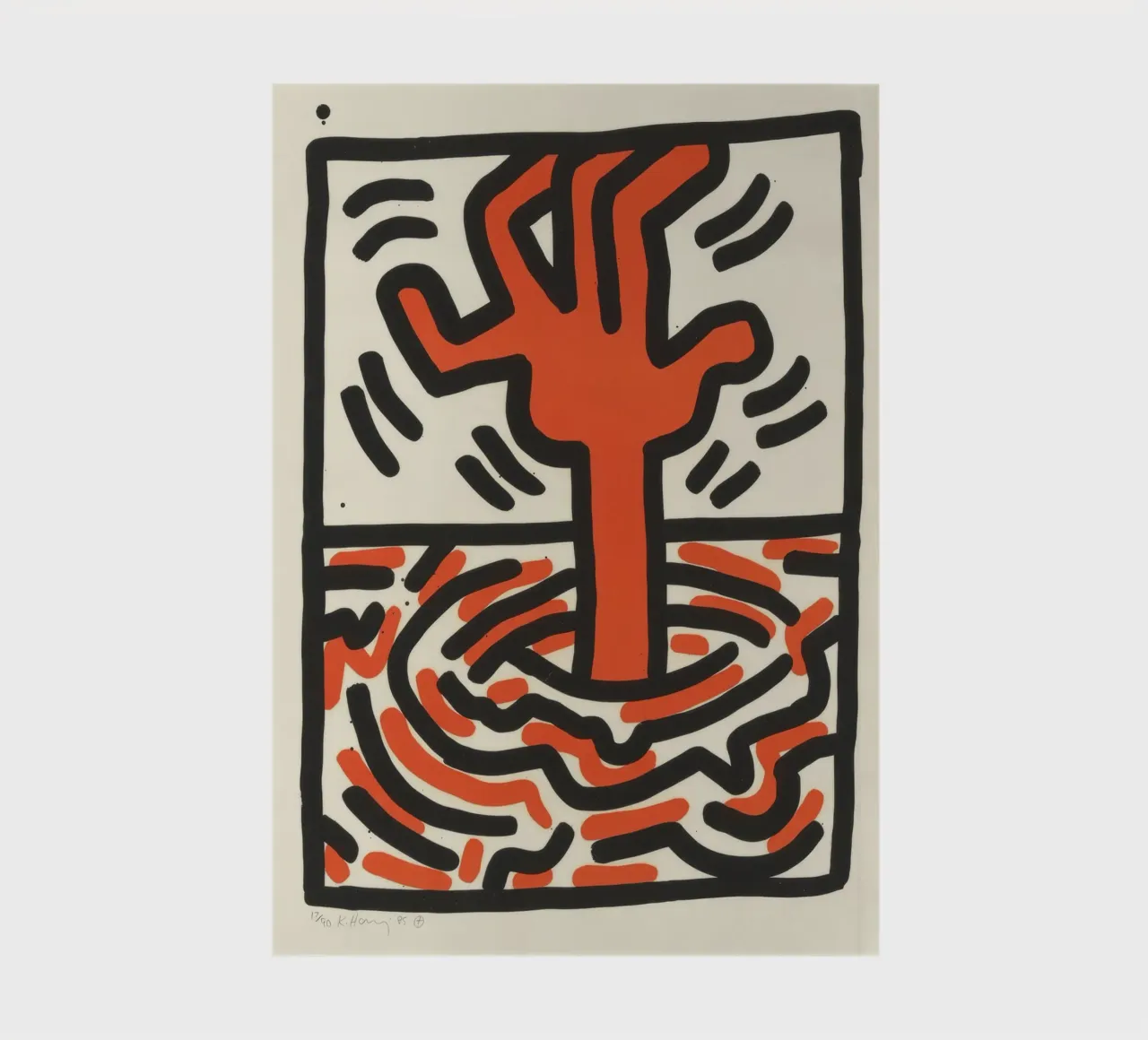 Keith Haring Ludo Abstract Pop Art notebook by ClubArt